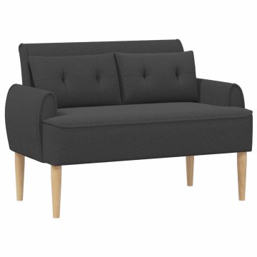 Vidaxl Dvojnica s gumbi Temno siva 117 x 67 x 77 cm Bouclé