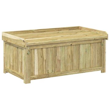 Vidaxl Zunanja blazina v škatli Impregnirana borovina 104 x 60 x 47 cm