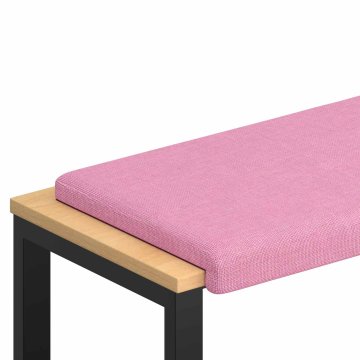 Vidaxl Blazina za klop Blago Roza Globina 35 cm
