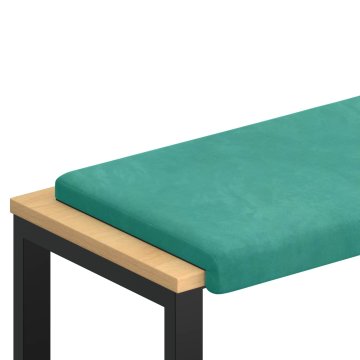 Vidaxl Blazina za klop Žamet Turkizna Globina 35 cm