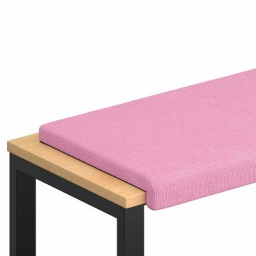 Vidaxl Blazina za klop Blago Roza Globina 35 cm