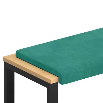 Vidaxl Blazina za klop Žamet Turkizna Globina 35 cm