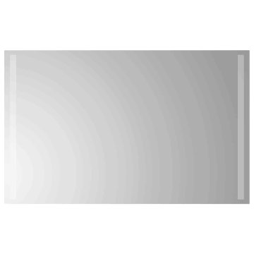 Vidaxl LED kopalniško ogledalo Transparentno 80 x 50 cm kaljeno steklo