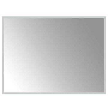 Vidaxl LED kopalniško ogledalo Transparentno 80 x 60 cm kaljeno steklo