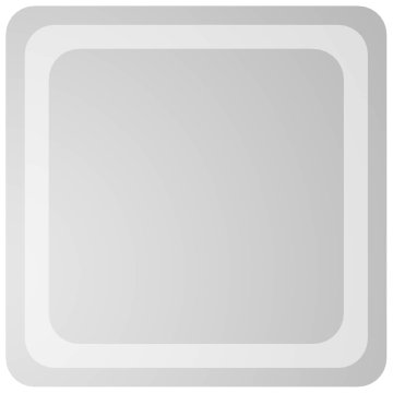 Vidaxl LED kopalniško ogledalo Transparentno 40 x 40 cm kaljeno steklo