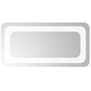 Vidaxl LED kopalniško ogledalo Transparentno 40 x 20 cm kaljeno steklo