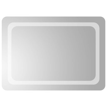 Vidaxl LED kopalniško ogledalo Transparentno 70 x 50 cm kaljeno steklo