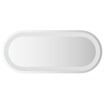 Vidaxl LED kopalniško ogledalo Transparentno 70 x 30 cm kaljeno steklo