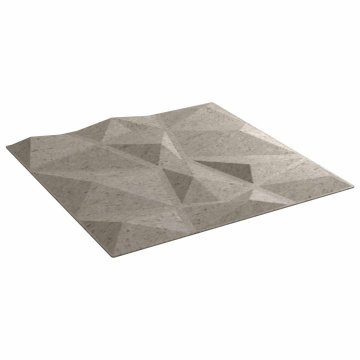 Vidaxl Stenske plošče 24 kos 50 x 50 cm Betonsko siva XPS Pena