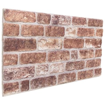 Vidaxl Stenske plošče 10 kos 100 x 50 cm Rjava EPS pena