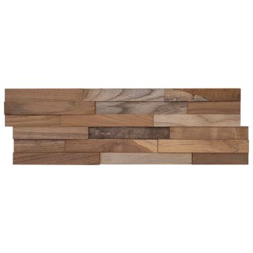 Vidaxl Stenske plošče 10 kos Naravna 56 x 18 x 2 cm Trden tikov les