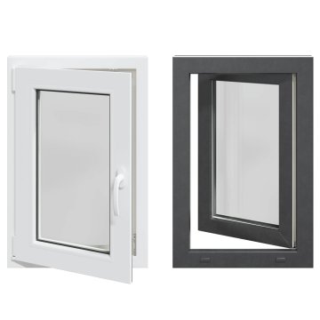 Vidaxl Notranja barva okna za klet bela RISOR 50 x 75 cm