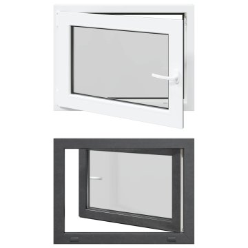 Vidaxl Notranja barva okna za klet bela RISOR 80 x 70 cm