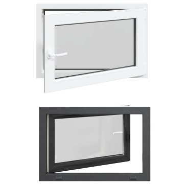 Vidaxl Notranja barva okna za klet bela RISOR 90 x 60 cm