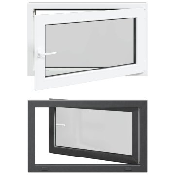 Vidaxl Notranja barva okna za klet bela RISOR 100 x 70 cm