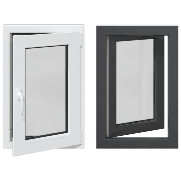 Vidaxl Notranja barva okna za klet bela RISOR 60 x 100 cm
