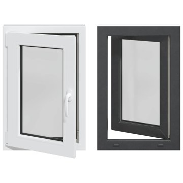 Vidaxl Notranja barva okna za klet bela RISOR 60 x 80 cm