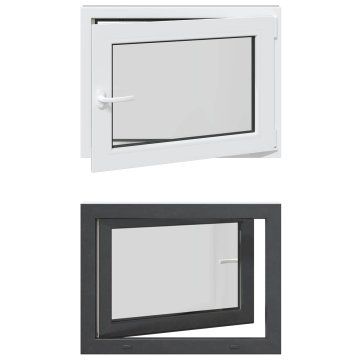 Vidaxl Notranja barva okna za klet bela RISOR 80 x 70 cm