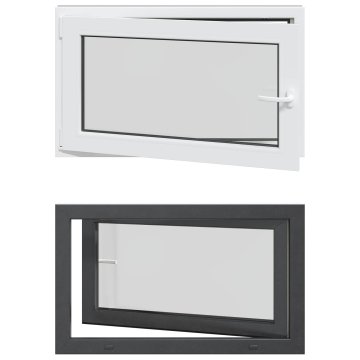 Vidaxl Notranja barva okna za klet bela RISOR 100 x 70 cm