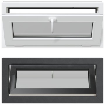 Vidaxl Notranja barva okna za klet bela RISOR 90 x 40 cm