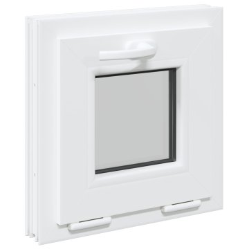 Vidaxl Notranja barva okna za klet bela RISOR 40 x 40 cm