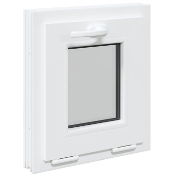 Vidaxl Notranja barva okna za klet bela RISOR 40 x 45 cm