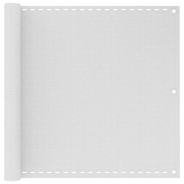 Vidaxl Balkonsko Platno HDPE 90x400 cm Bele Barve