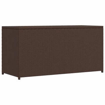 Vidaxl Vrtna škatla 120x50x60 cm poli ratan