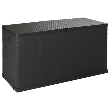 Vidaxl Vrtna škatla za shranjevanje 120x56x63 cm PP ratan