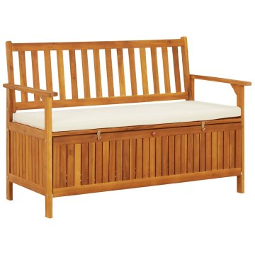 Vidaxl Vrtna klop za shranjevanje trden akacijev les XL 120x63x84 cm