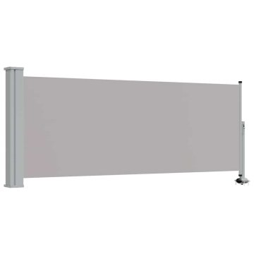 Vidaxl Zložljiva stranska tenda za teraso 100x300 cm siva