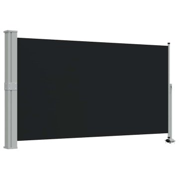 Vidaxl Zložljiva stranska tenda za teraso 140x300 cm črna