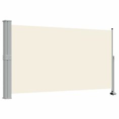 Vidaxl Zložljiva stranska tenda za teraso 140x300 cm krem
