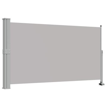 Vidaxl Zložljiva stranska tenda za teraso 140x300 cm siva