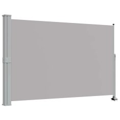 Vidaxl Zložljiva stranska tenda za teraso 160x300 cm siva