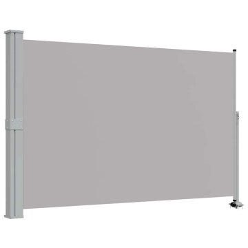 Vidaxl Zložljiva stranska tenda za teraso 160x300 cm siva