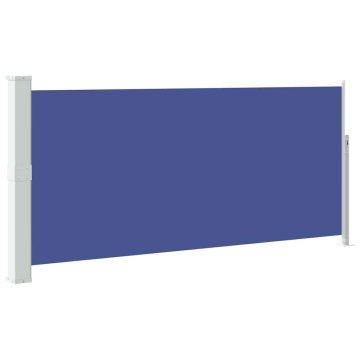 Vidaxl Zložljiva stranska tenda 140 x 300 cm modra