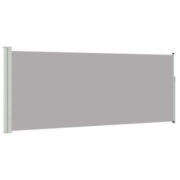 Vidaxl Zložljiva stranska tenda 117x314 cm siva