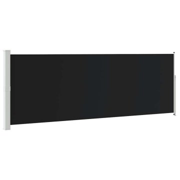 Vidaxl Zložljiva stranska tenda 160x514 cm črna