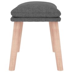 Vidaxl Stolček za noge svetlo siv 45x29,5x35 cm blago