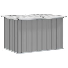 Vidaxl Vrtna škatla za shranjevanje siva 109x67x65 cm