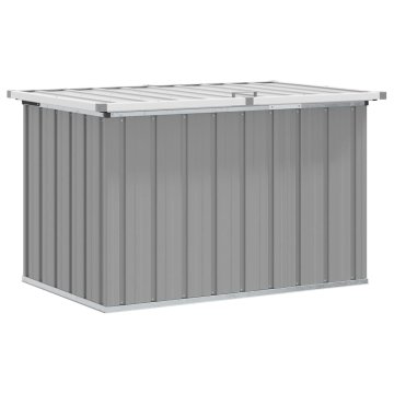Vidaxl Vrtna škatla za shranjevanje siva 109x67x65 cm
