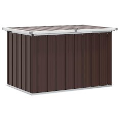 Vidaxl Vrtna shranjevalna škatla rjava 109x67x65 cm