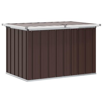 Vidaxl Vrtna shranjevalna škatla rjava 109x67x65 cm