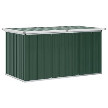 Vidaxl Vrtna shranjevalna škatla zelena 129x67x65 cm
