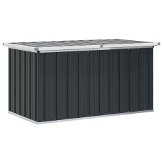 Vidaxl Vrtna škatla za shranjevanje antracitna 129x67x65 cm