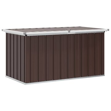 Vidaxl Vrtna shranjevalna škatla rjava 129x67x65 cm