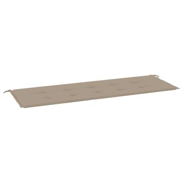 Vidaxl Blazina za vrtno klop taupe 150x50x3 cm oxford tkanina
