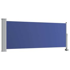 Vidaxl Zložljiva stranska tenda za teraso 100x300 cm modra