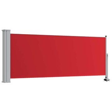 Vidaxl Zložljiva stranska tenda za teraso 100x300 cm rdeča